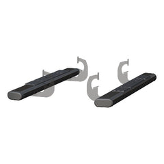 ARIES 4445040 6" x 53" Black Aluminum Oval Side Bars, Select Chevrolet Silverado, GMC Sierra