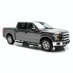 ARIES 4445042 6" x 75" Black Aluminum Oval Side Bars, Select Ford F-Series