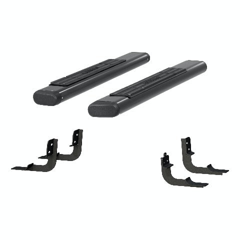 ARIES 4445043 6" x 53" Black Aluminum Oval Side Bars, Select Ram 1500, 2500, 3500