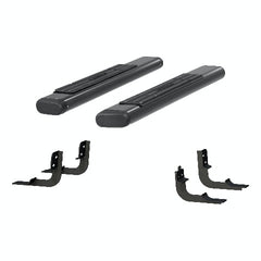 ARIES 4445043 6" x 53" Black Aluminum Oval Side Bars, Select Ram 1500, 2500, 3500