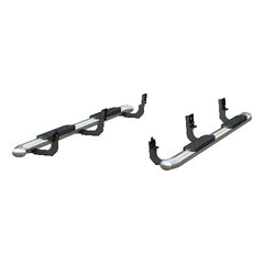 ARIES 4445044 6" x 85" Black Aluminum Oval Side Bars, Select Dodge, Ram 1500, 2500, 3500
