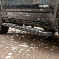 ARIES 4445046 6" x 91" Black Aluminum Oval Side Bars, Select Dodge, Ram 2500, 3500