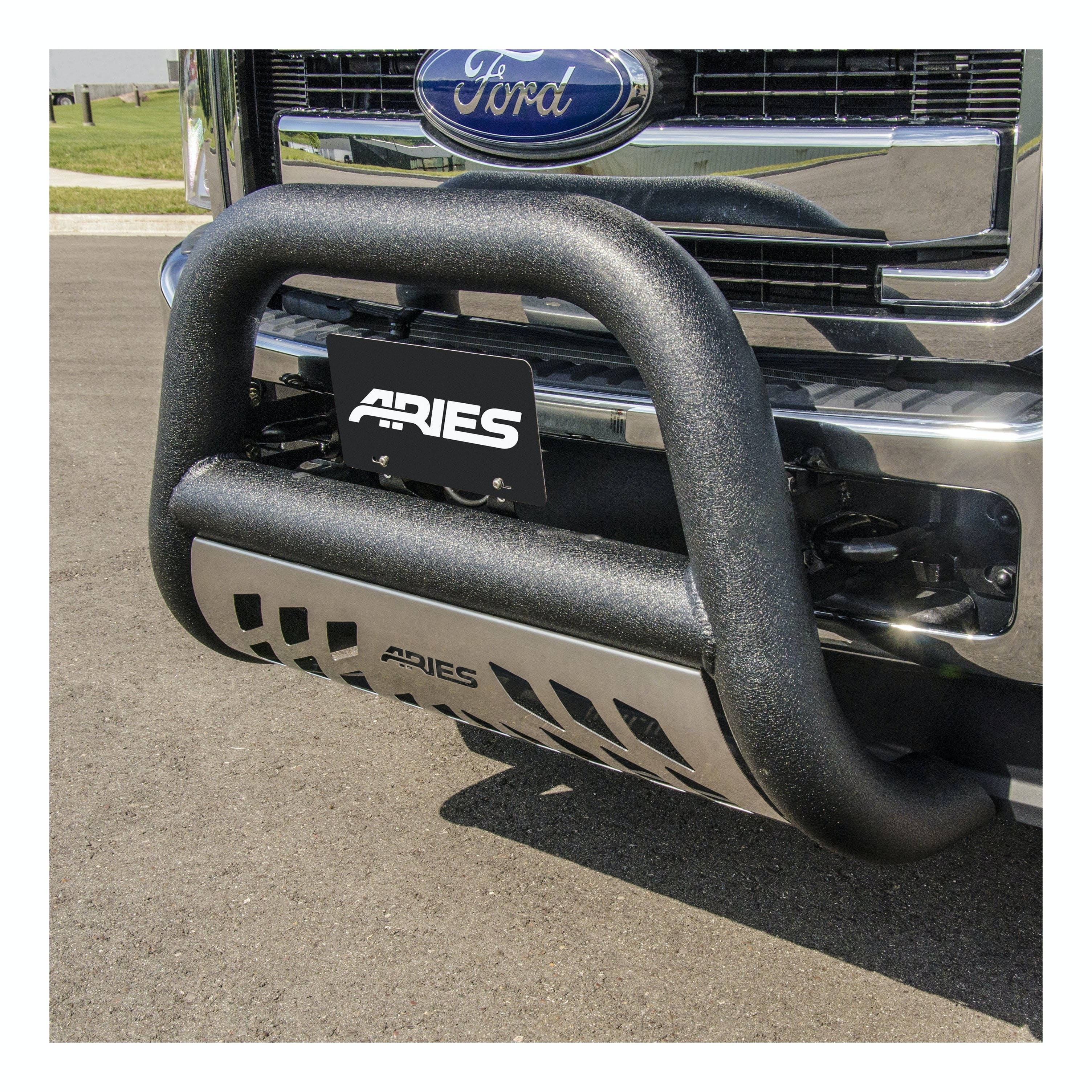 ARIES 45-0000 4" Bull Bar License Plate Bracket