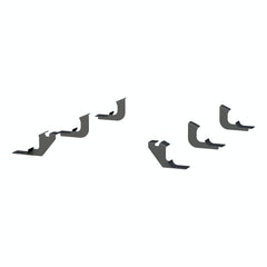 ARIES 4521 Mounting Brackets for 6" Oval Side Bars