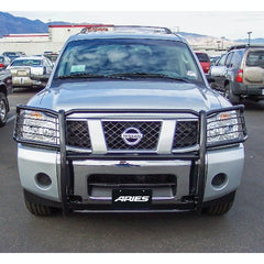 ARIES 9046 Black Steel Grille Guard, Select Nissan Armada, Titan