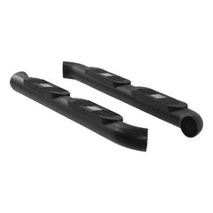 ARIES AL231007 Big Step 4" Black Aluminum Round Side Bars, Select Jeep Wrangler JK