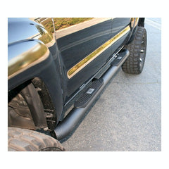 ARIES AL232009 Big Step 4" Black Aluminum Round Side Bars, Select Toyota Tacoma