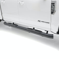 ARIES AL233006 Big Step 4" Black Aluminum Round Side Bars, Select Ford Excursion, F-250, F-350