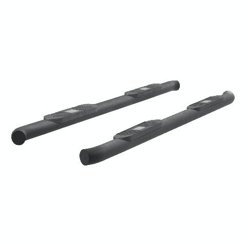 ARIES AL233043 Big Step 4" Black Aluminum Round Side Bars, Select Ford F-150, F-250, F-350