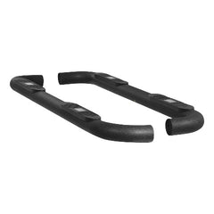 ARIES AL234013 Big Step 4" Black Aluminum Round Side Bars, Select Silverado, Sierra 2500, 3500