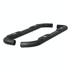 ARIES AL234013 Big Step 4" Black Aluminum Round Side Bars, Select Silverado, Sierra 2500, 3500