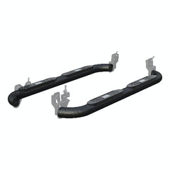 ARIES AL235040 Big Step 4" Black Aluminum Round Side Bars, Select Dodge, Ram 1500