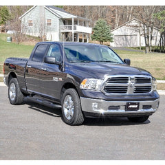 ARIES AL235040 Big Step 4" Black Aluminum Round Side Bars, Select Dodge, Ram 1500