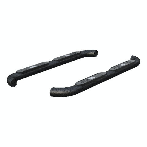 ARIES AL235040 Big Step 4" Black Aluminum Round Side Bars, Select Dodge, Ram 1500