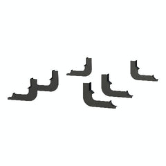ARIES AL239042 Big Step 4" Black Aluminum Round Side Bars, Select Nissan Titan, XD