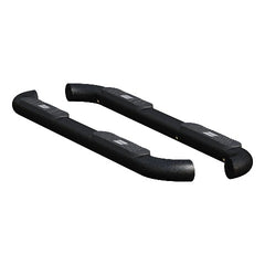 ARIES AL239042 Big Step 4" Black Aluminum Round Side Bars, Select Nissan Titan, XD