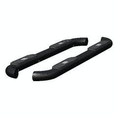 ARIES AL239042 Big Step 4" Black Aluminum Round Side Bars, Select Nissan Titan, XD