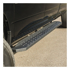 ARIES C2853 RidgeStep 6-1/2" x 53" Black Steel Running Boards (No Brackets)