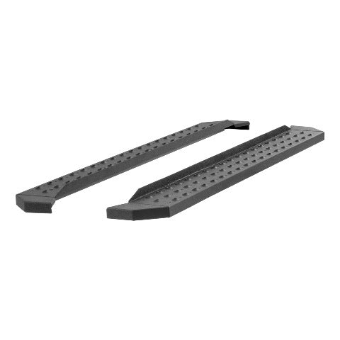 ARIES C2875 RidgeStep 6-1/2" x 75" Black Steel Running Boards (No Brackets)