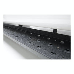 ARIES C3696 RidgeStep 6-1/2" x 96", 36" Black Steel Running Boards (No Brackets)