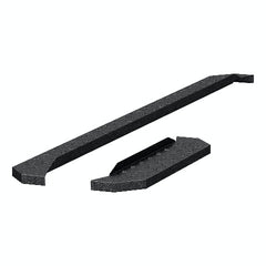 ARIES C3696 RidgeStep 6-1/2" x 96", 36" Black Steel Running Boards (No Brackets)