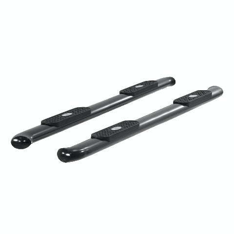 ARIES S223043 4" Black Steel Oval Side Bars, Select Ford F-150, F-250, F-350, F-450, F-550