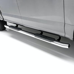 ARIES S223043-2 4" Polished Stainless Oval Side Bars, Select Ford F150, F250, F350, F450, F550