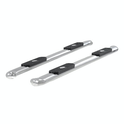 ARIES S223043-2 4" Polished Stainless Oval Side Bars, Select Ford F150, F250, F350, F450, F550