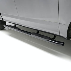 ARIES S223043 4" Black Steel Oval Side Bars, Select Ford F-150, F-250, F-350, F-450, F-550