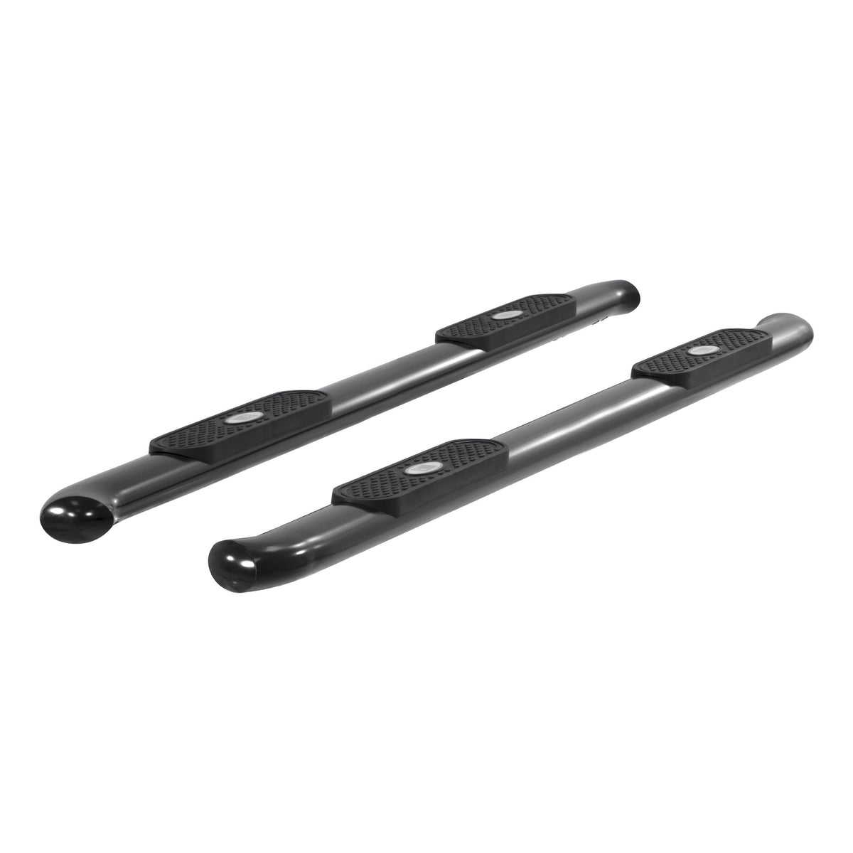 ARIES S223043 4" Black Steel Oval Side Bars, Select Ford F-150, F-250, F-350, F-450, F-550