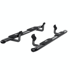 ARIES S223044 4" Black Steel Oval Side Bars, Select Ford F-150, F-250, F-350, F-450, F-550