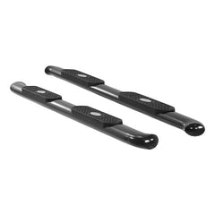 ARIES S223044 4" Black Steel Oval Side Bars, Select Ford F-150, F-250, F-350, F-450, F-550