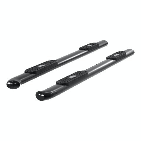 ARIES S223044 4" Black Steel Oval Side Bars, Select Ford F-150, F-250, F-350, F-450, F-550