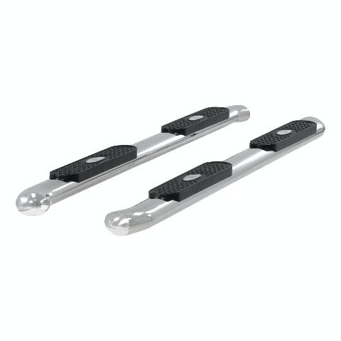 ARIES S224013-2 4" Polished Stainless Oval Side Bars, Select Silverado, Sierra 1500, 2500, 3500
