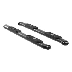 ARIES S224045 4" Black Steel Oval Side Bars, Select Silverado, Sierra 1500, 2500, 3500 HD