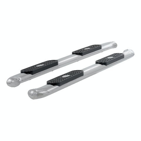 ARIES S224045-2 4" Polished Stainless Oval Side Bars, Select Silverado, Sierra 1500, 2500, 3500