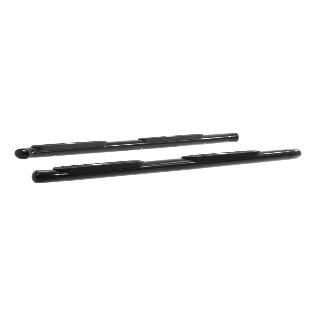 ARIES S224046 4" Black Steel Oval Side Bars, Select Silverado, GMC Sierra 1500, 2500, 3500 HD