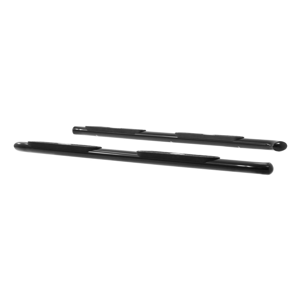 ARIES S224046 4" Black Steel Oval Side Bars, Select Silverado, GMC Sierra 1500, 2500, 3500 HD