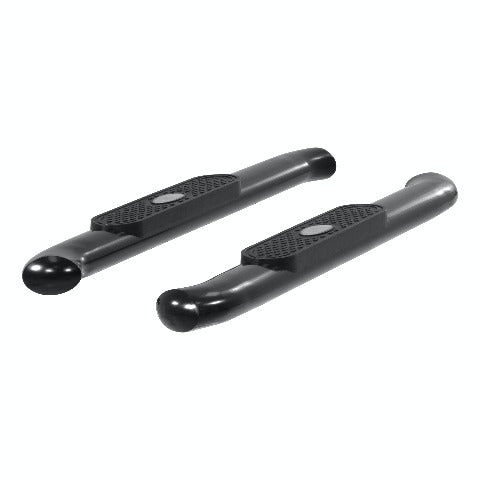 ARIES S224048 4" Black Steel Oval Side Bars, Select Silverado, Sierra 1500, 2500, 3500