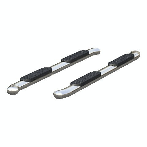 ARIES S224051-2 4" Polished Stainless Oval Side Bars, Select Chevrolet Colorado, GMC Canyon Crew