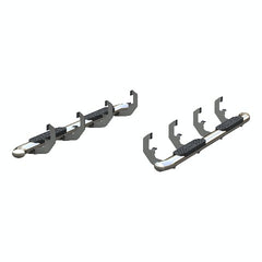 ARIES S224053-2 4" Polished Stainless Oval Side Bars, Select Silverado, Sierra 1500, 2500, 3500