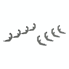 ARIES S224053 4" Black Steel Oval Side Bars, Select Silverado, Sierra 1500, 2500, 3500 Crew