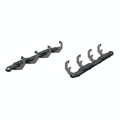 ARIES S224053 4" Black Steel Oval Side Bars, Select Silverado, Sierra 1500, 2500, 3500 Crew