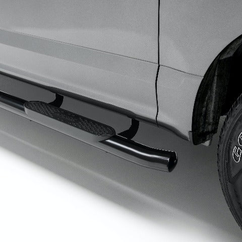 ARIES S224054 4" Black Steel Oval Side Bars, Select Silverado, Sierra 1500 Extended Cab