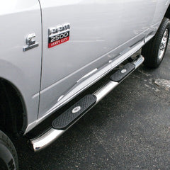 ARIES S225040-2 4" Polished Stainless Oval Side Bars, Select Dodge, Ram 1500