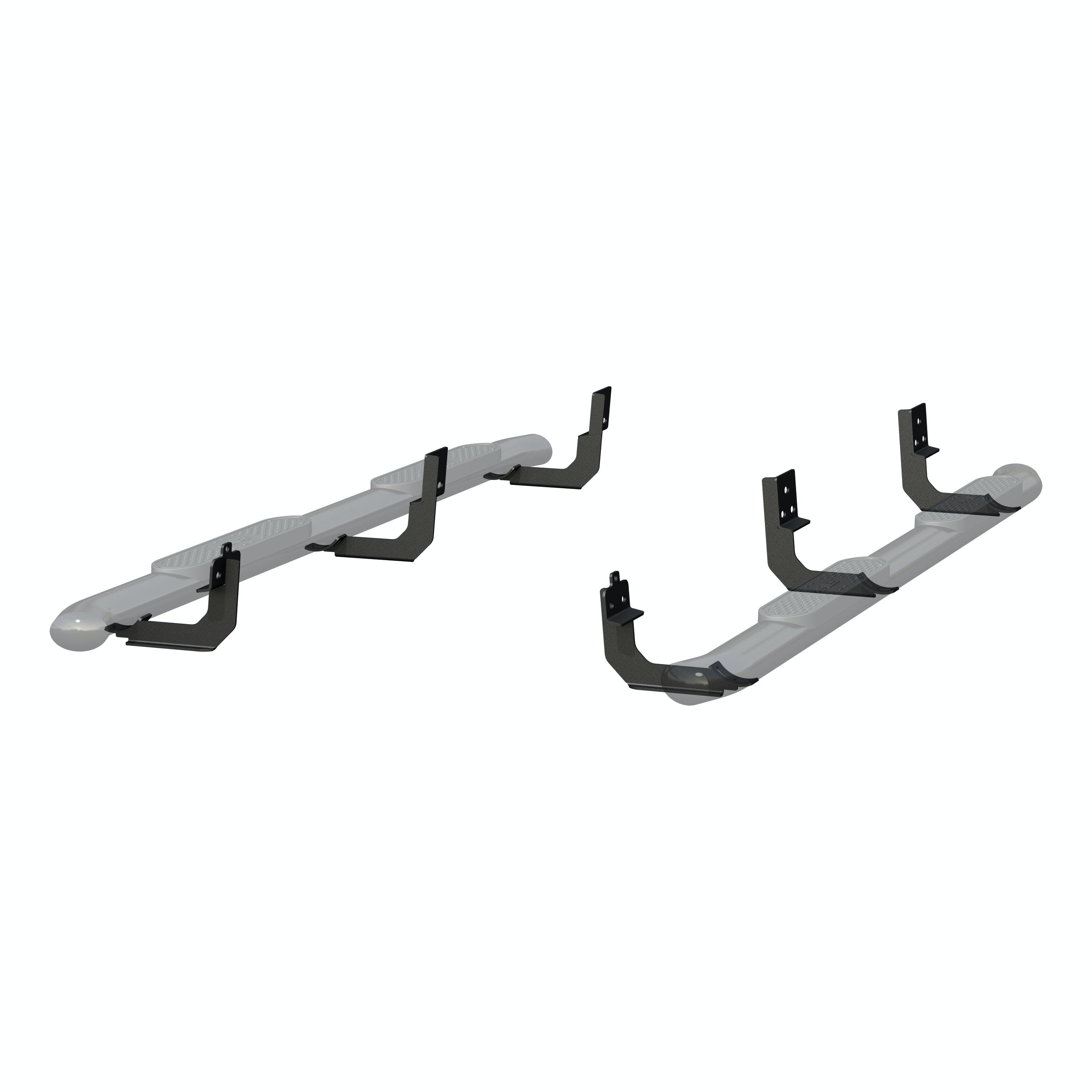 ARIES S225041 4" Black Steel Oval Side Bars, Select Dodge, Ram 1500, 2500, 3500