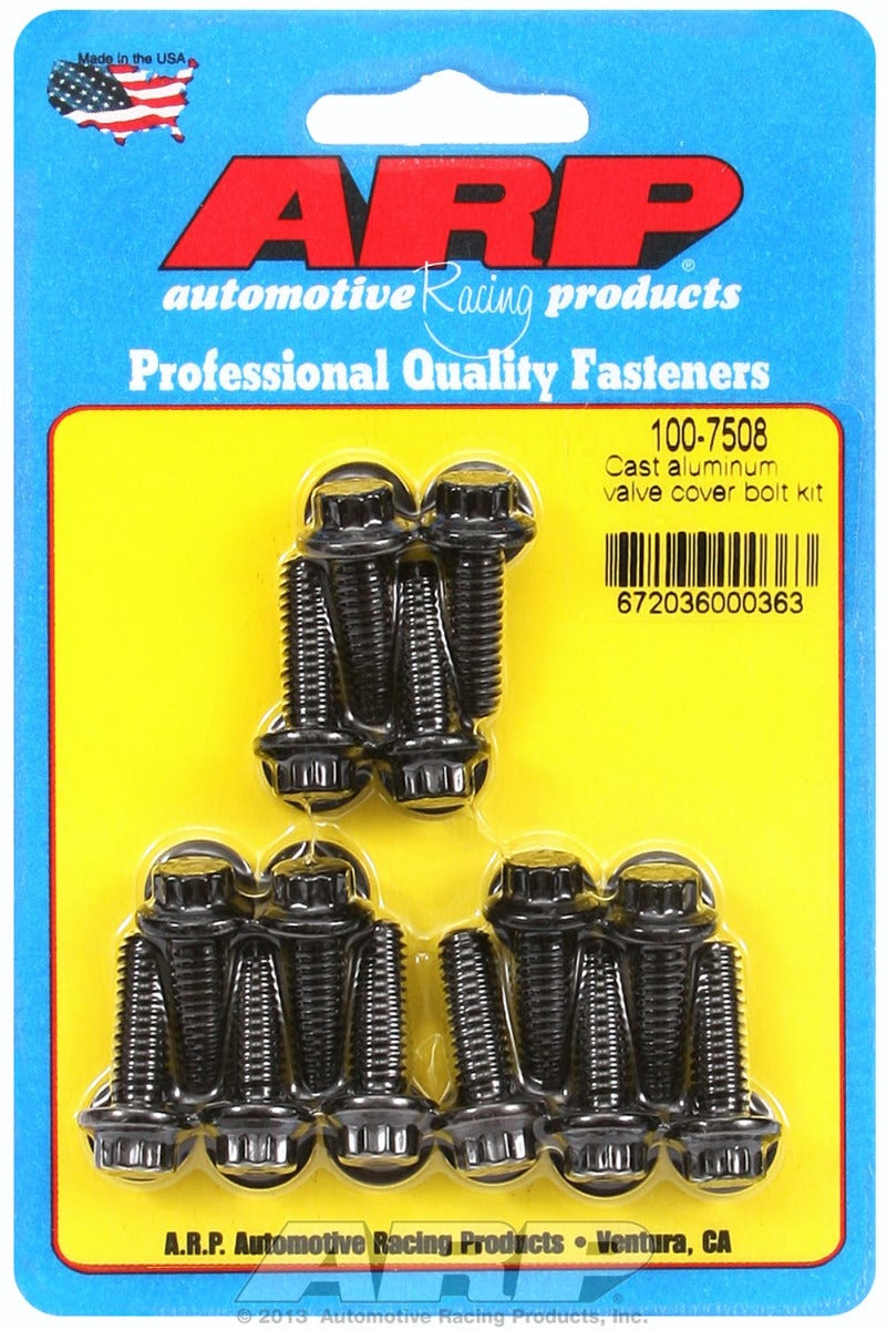 ARP 100-7508 Cast Aluminum Valve Cover Bolt Kit