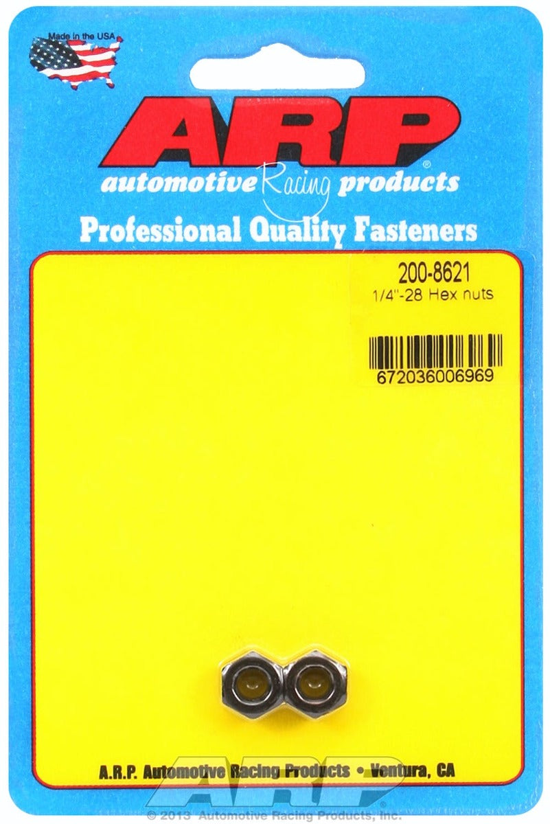 ARP 200-8621 1/4-28 Hex Nut Kit