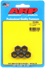 ARP 200-8654 3/8-16 Black Coarse Hex Nut Kit