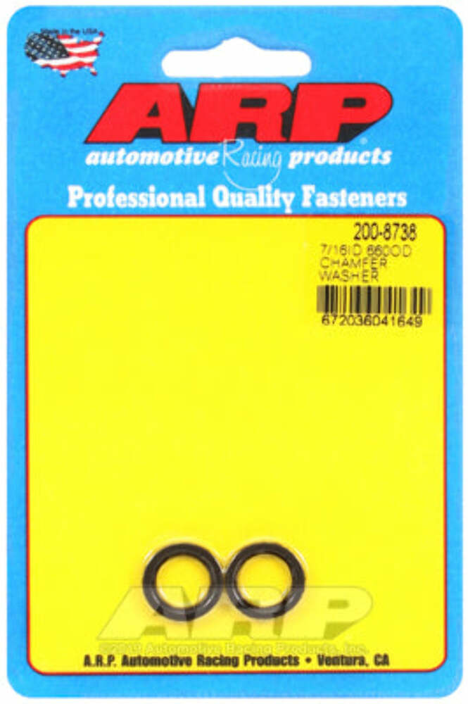 ARP 200-8718 7/16 ID .660 OD  Chamfer Black Washer Kit